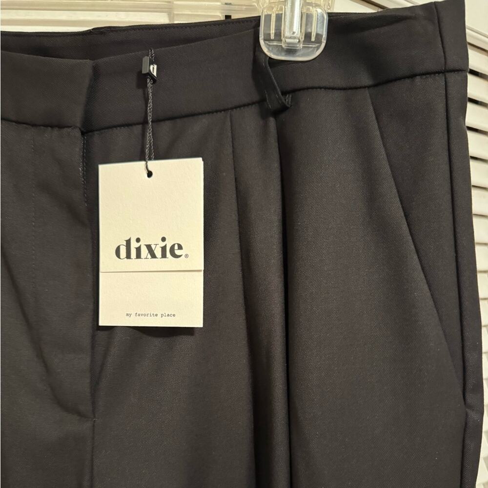 🆕 DIXIE High-rise Wide Leg Black Trousers - L - Picture 8 of 10